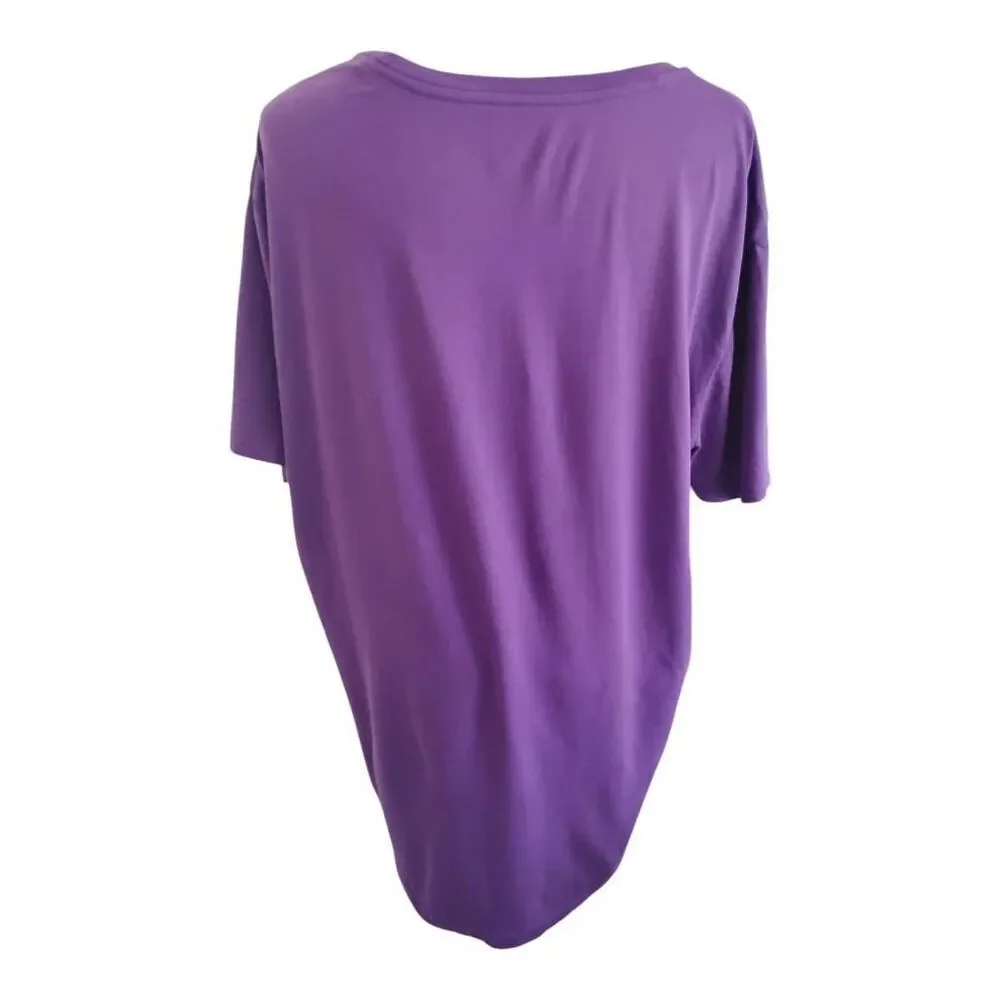 Ralph Lauren‎ Polo Purple Green Horse Logo Tee Size Large